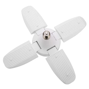 

Garage Lighting 6000LM E27 60W 2835 Led Garage Lamp AC160-265V Folding Four Leaf Deformation Lamp For Home Warehouse Workshop