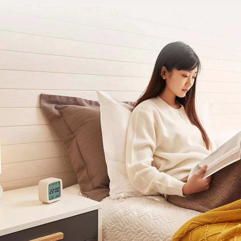 Предпродажа Xiaomi Qingping Bluetooth будильник умное приложение управление ЖК-дисплей термометр и ночной Светильник Canlendar три в одном