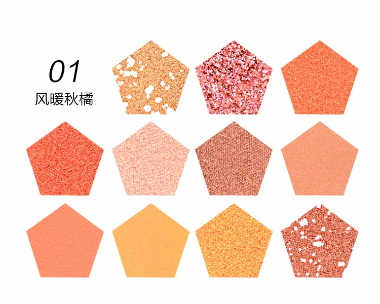 Bling Eyes Cosmetic 11 Colors Twilight Eyeshadow Makeup Palette Shimmer and Glitter Powder Matte Eye shadow Beauty Makeup - Цвет: 1
