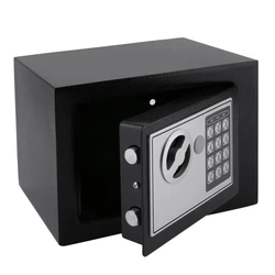 Coffre fort numérique, mini caisse domestique de sécurité, pour argent bijoux ou documents, avec clé 