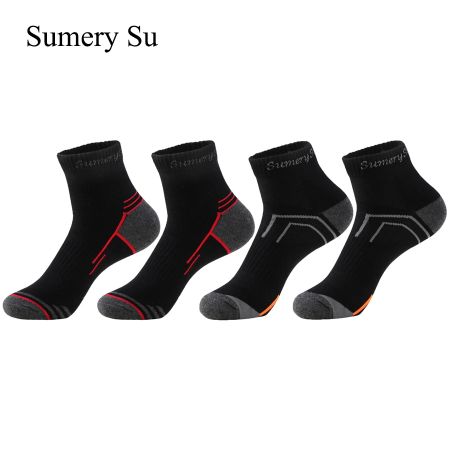 2 Pairs/lot Sports Socks Men Running Outdoor Cotton Summer Athletic