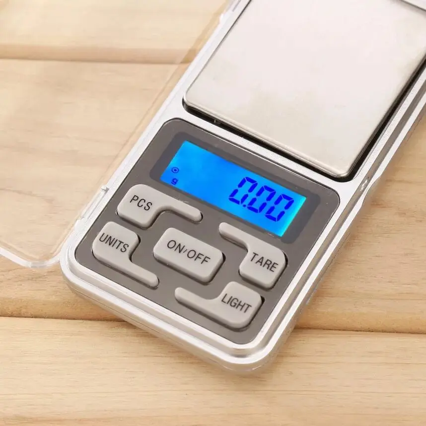 Mini Digital Scale 100/200/300/500g 0.01/0.1g High Accuracy Backlight Electric Pocket For Jewelry Gram Weight For Kitchen