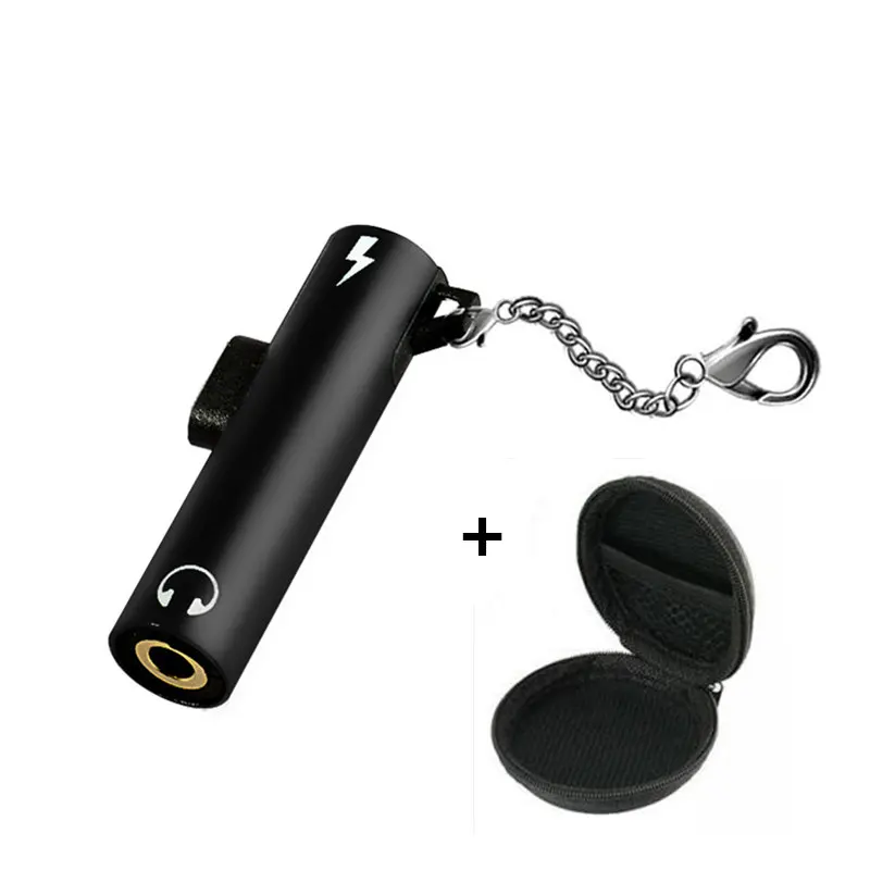 IOS 13 для lightning до 3,5 мм разъем Aux Наушники Аудио кабель для наушников адаптер для iPhone X 7 8 Plus XS Max XR зарядное устройство Adaptador - Цвет: black with bag