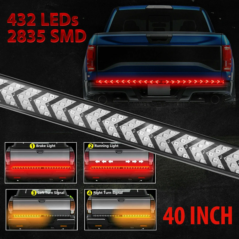 40 &quot12V Грузовик багажника светильник полосы светодиодный бар последовательного
