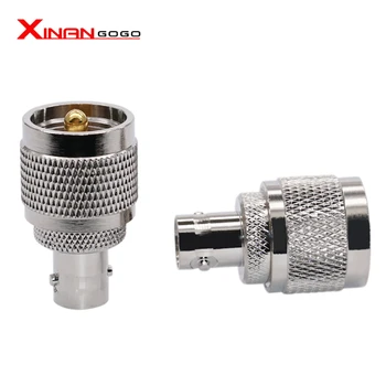 

100pcs/lot RF adapter BNC female to UHF PL259 male adapter by EMS or DHL