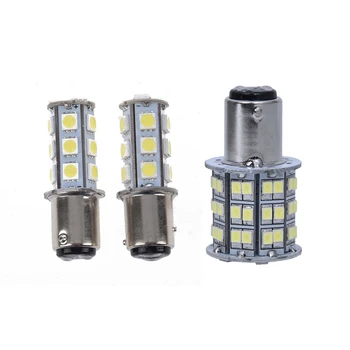 

2 Pcs 1157 BAY15D 18 5050 SMD LED White Tail Turn Signal Light Bulbs & 1 Pcs 1157 1016 BULB 60 LED SMD White 12V White