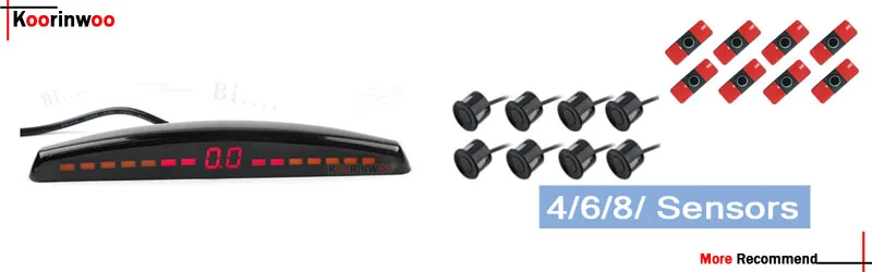 Koorinwoo AHD CC Parkmaster 8 OPS парковка Сенсор видео парковки Сенсор автомобиля Камера с Led монитор с подсветкой парковки слепой Сенсор