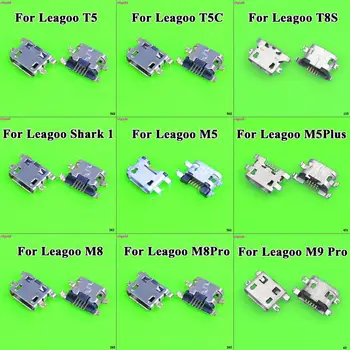 

5pcs For Leagoo T5 T5C M5 M5 Plus M8 M9 Pro Shark 1 S8 Power Charging Port Replacement Jack Socket Plug Connector Mini Micro USB