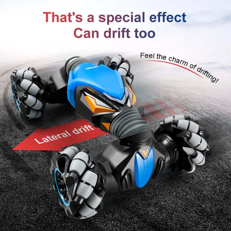 4WD RC Car Radio Control Stunt Car Gesture Induction Twisting Off-Road Vehicle Toy Music Drift High Speed Climbing RC Car Gift 3