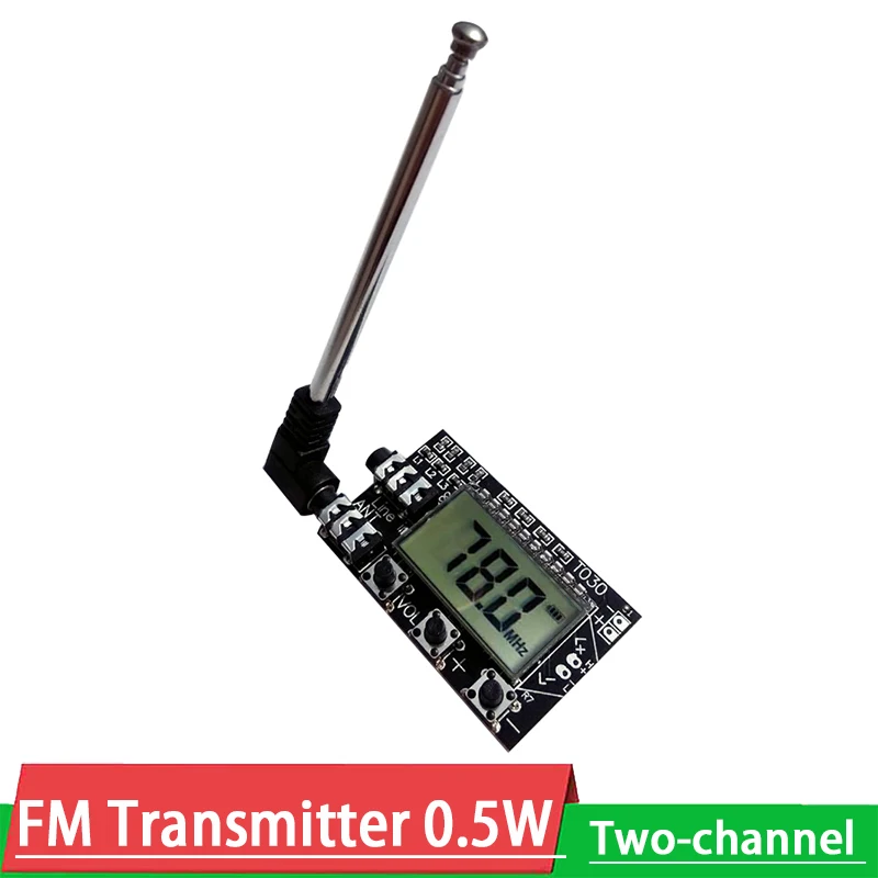 

DC 3V-12V стерео FM-передатчик, модуль 76M-108Mhz, плата FM-передатчика, беспроводная передача аудио, цифровой ЖК-дисплей
