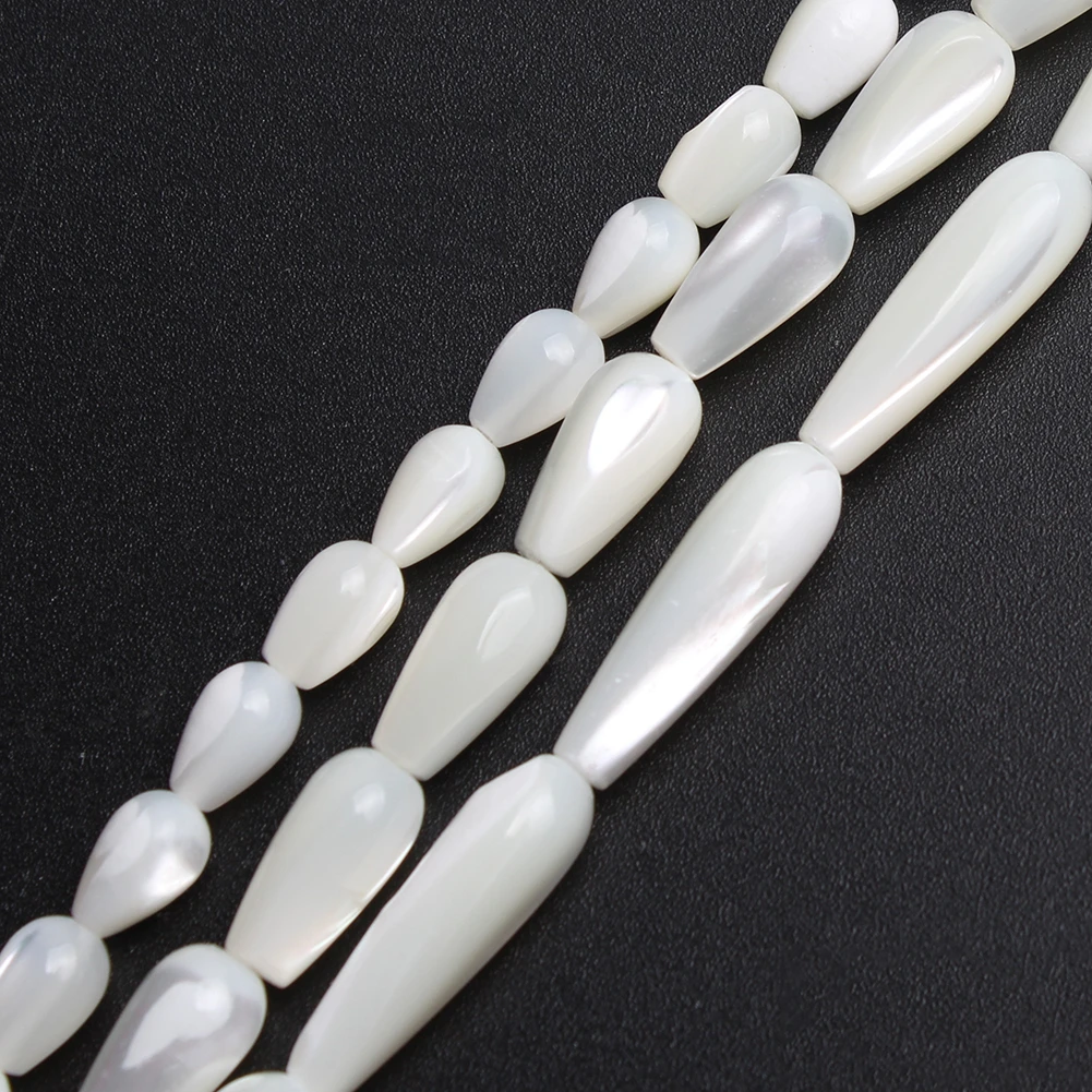 50pcs Water Drop Shape Shell Beads Handmade Jewelry pendant Accessories 