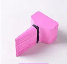 pink 100 шт Красочный горшок для садового растения маркеры Пластиковые Т-образные Детские садовые бирки садовые этикетки карточные бонсай инструмент - Цвет: pink