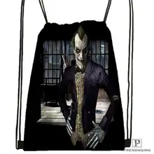 Изготовленный На Заказ Джокер-Бэтмен-Аркхэм@ 2 походная сумка на шнурке милый рюкзак для детей(черная спинка) 31x40 см#2018612-01-(13