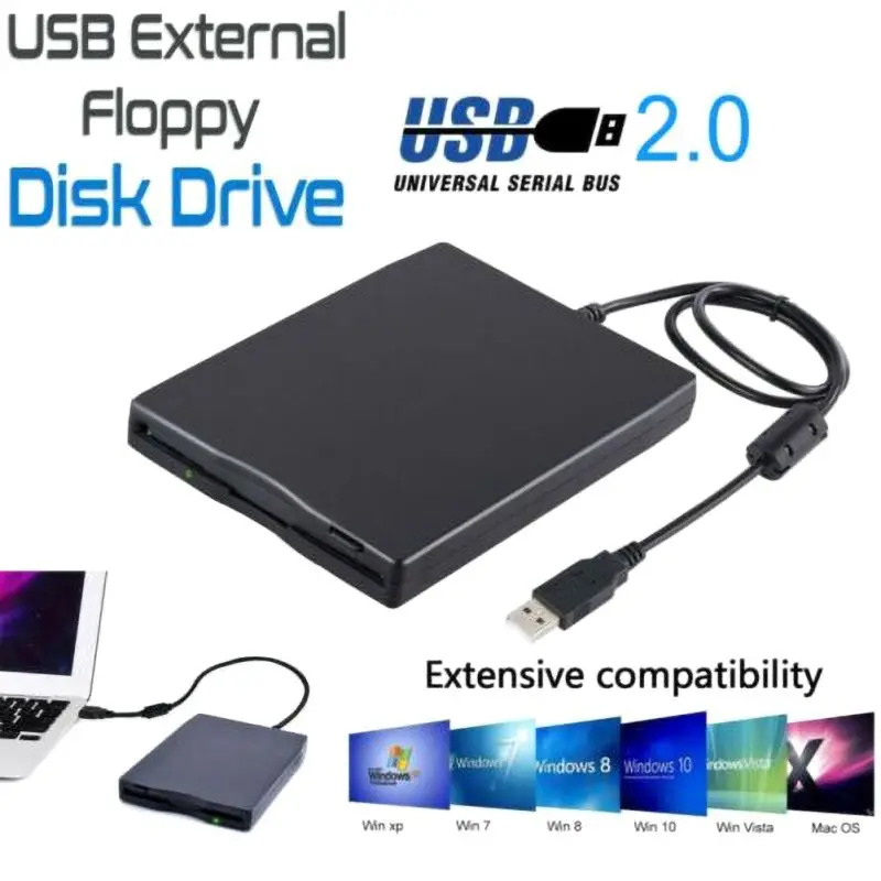 Портативные внешние Дисковые накопители 3 5 дюйма USB 2 0 1 44 МБ FDD ноутбук |