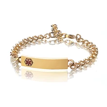 Персонализированные медицинские ID оповещение мужчины нержавеющей стали бирки браслет выгравированы тип 1 диабет болезни браслеты ювелирные изделия