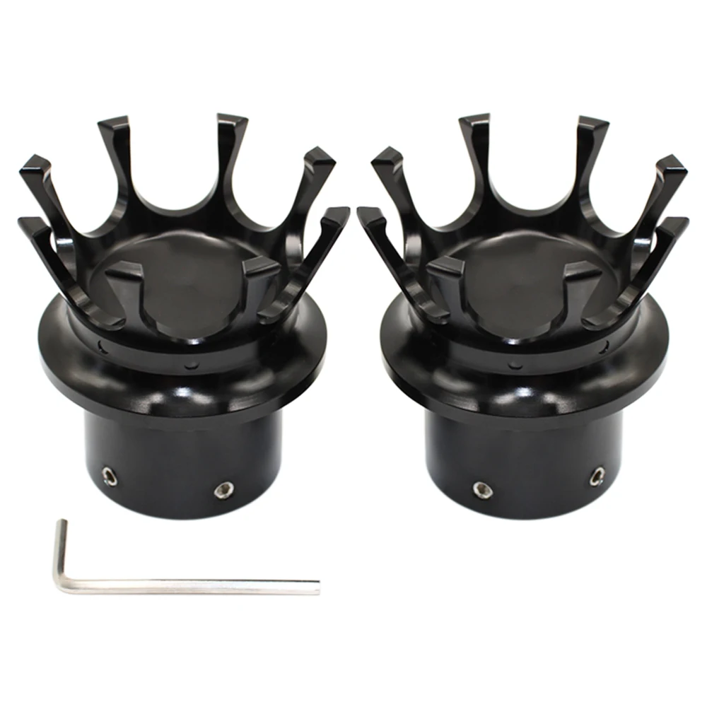 

Motorcycle Front Axle Nut Covers Bolt Cap Chrome Black Crown Aluminum For Harley Dyna Touring V-Rod CVO Sportster XL883 XL1200