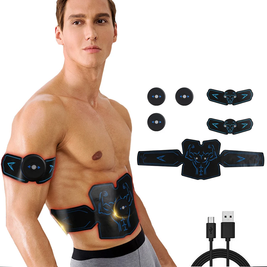 Smart Abdominal Muscle Stimulator Training EMS Abs Trainer Home Gym Trainer Fitness Gear Equipment Stimulator Muscle Exerciser