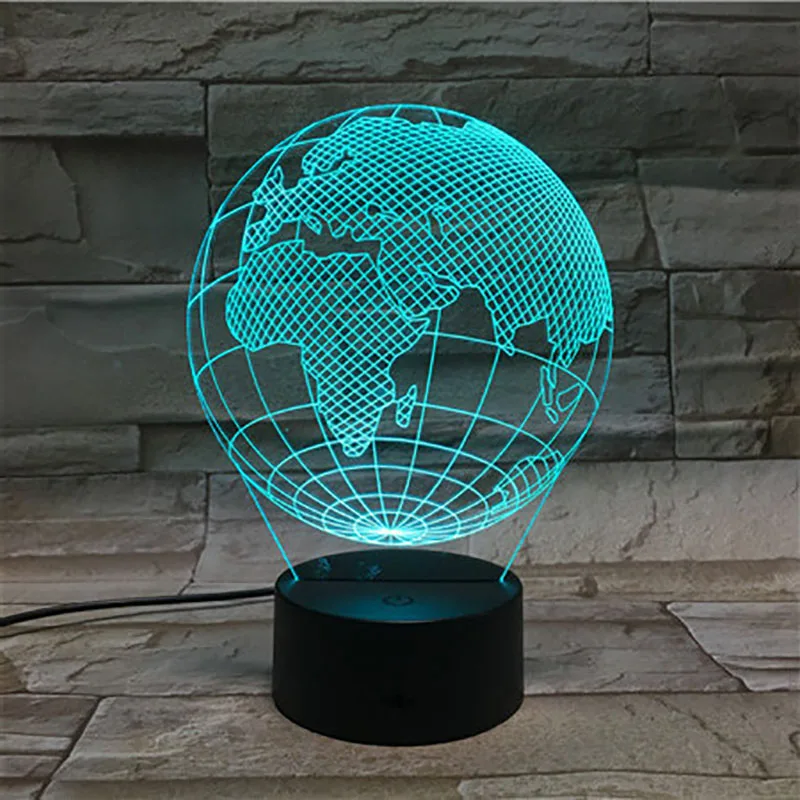 3D лампа Tellurion The Earth eurasia Africa, цветная, с удаленной атмосферой, подарок для детей, светодиодный ночник, светильник, 3D иллюзия