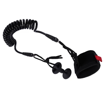 

Adjustable Bodyboard Surf Leash Board Wrist Leash Arm Strap Cord with Threaded Plug for Surfing Water Sport