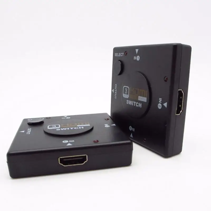 Для HDMI Switcher Three to One Out Mini Square Hdmi Manual Cut 1080p для Video Splitter усилитель| |