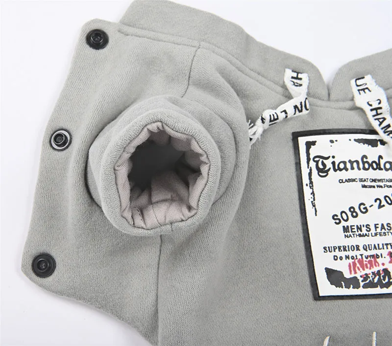 Серый, синий, розовый цвета, размеры S-xxl, комбинезоны для собак, осень и зима, хлопковая стеганая плотная одежда для домашних животных, Ropa Para Perros