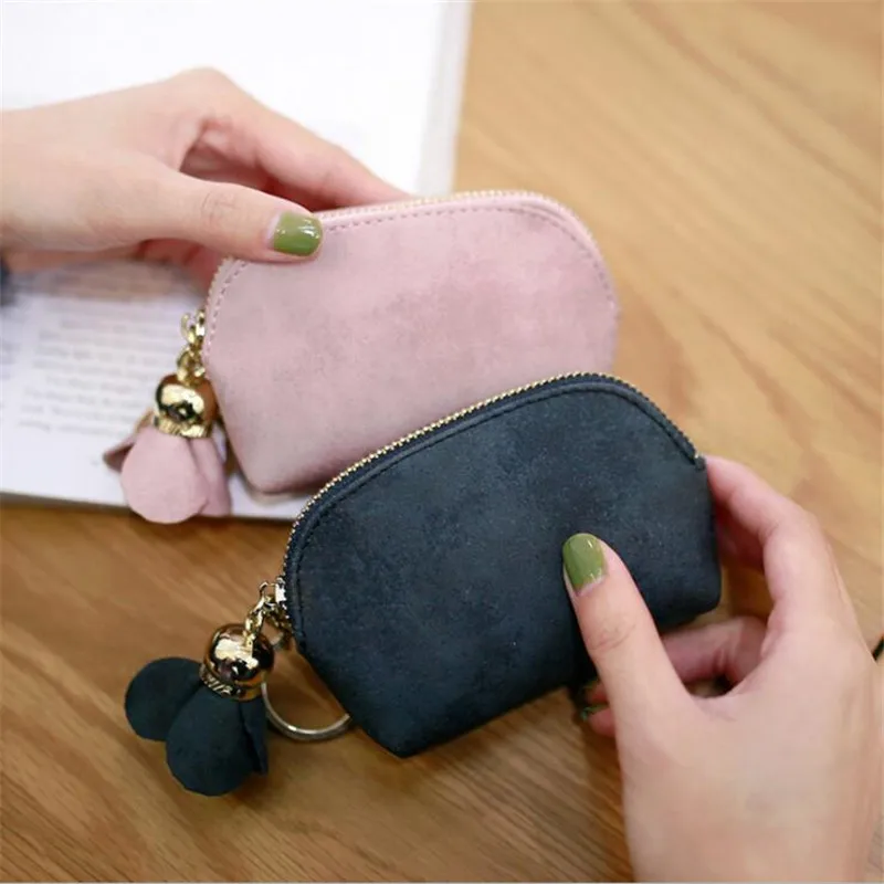 Chic Tassel Floral PU Leather Mini Wallet & Coin Purse