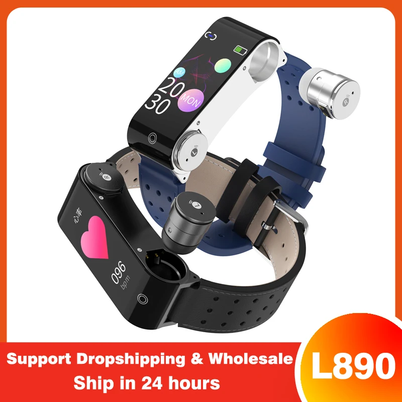 Новый L890 наушники-вкладыши TWS 2 в 1 Bluetooth Беспроводной наушники спортивные Handsfree