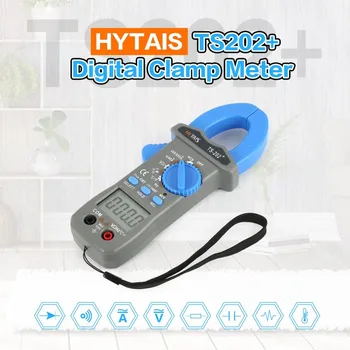 

HYTAIS TS202 Digital Clamp Meter True RMS Multimeter AC DC Frequency NCV Resistor Capacitor Diode temperature Tester Clamp Meter