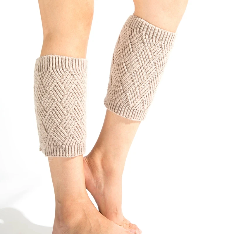 Вязаные носки и манжеты для обуви осенние зимние акриловые аксессуары