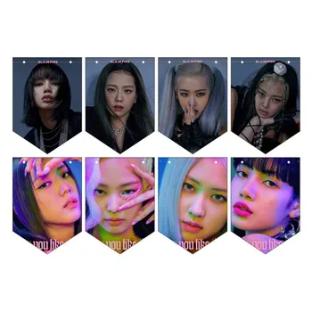 

BP HOW YOU LIKE THAT LISA JENNIE JISOO ROSE Hanging Photo Flags