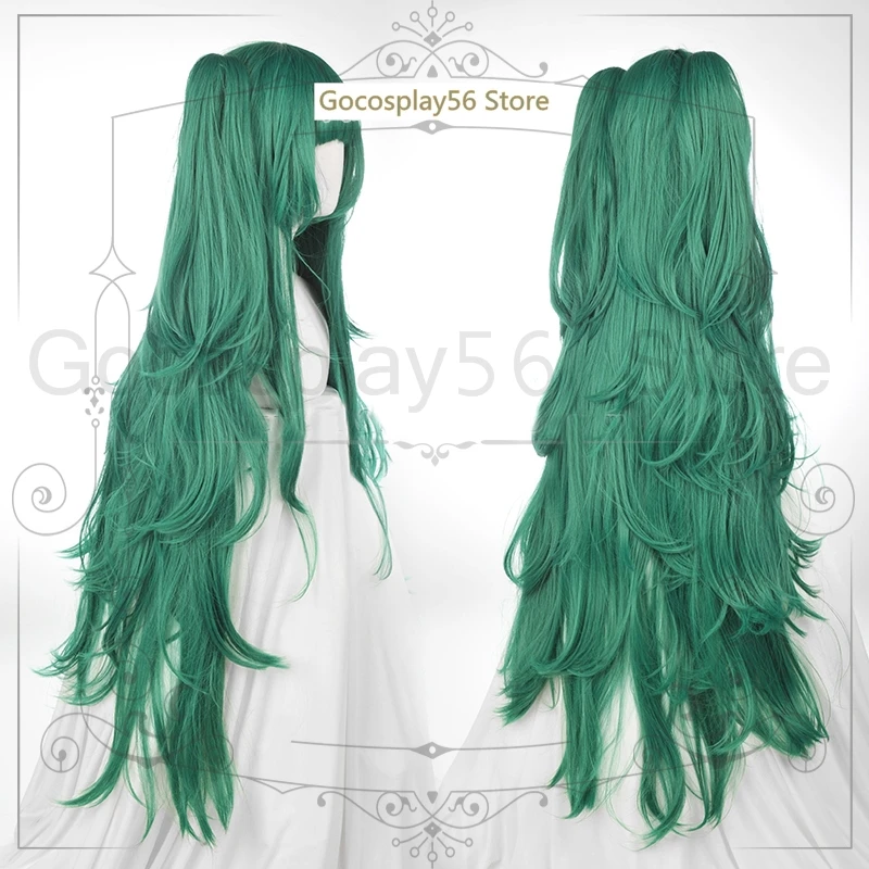 Огненная эмблема три дома парик Sothis зеленый длинные Кудри Косплей волосы конские хвосты Хэллоуин ролевые игры