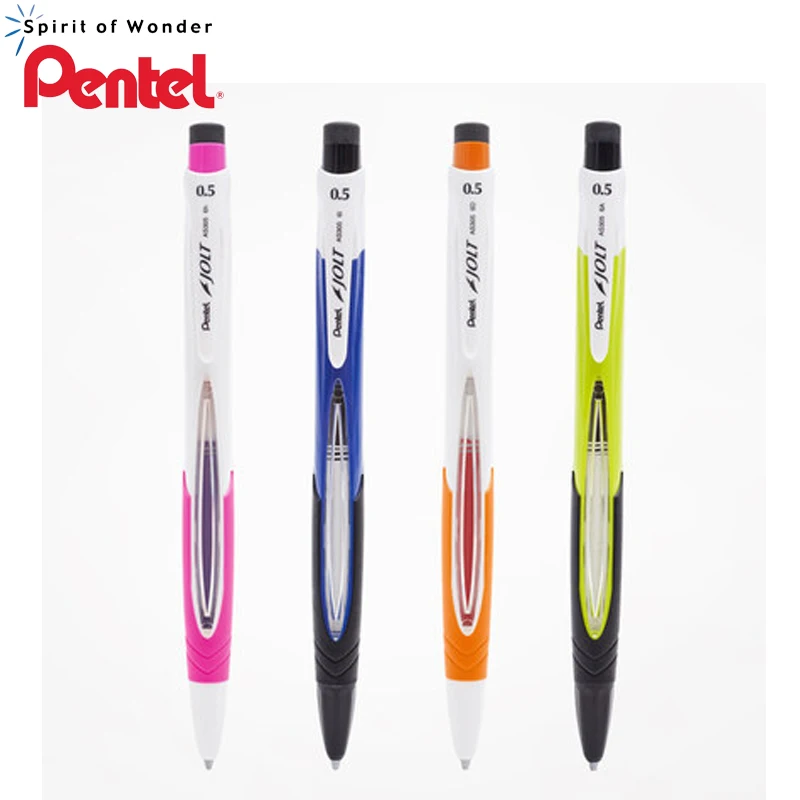 2 pcs Pentel Energize 0.5mm Automaticl Pencil PL75-A Black FREE SHIPPING 