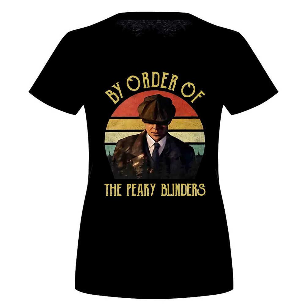 Arthur Shelby по заказу Peaky Blinders черная Хлопковая мужская S-6Xl Футболка с принтом на заказ