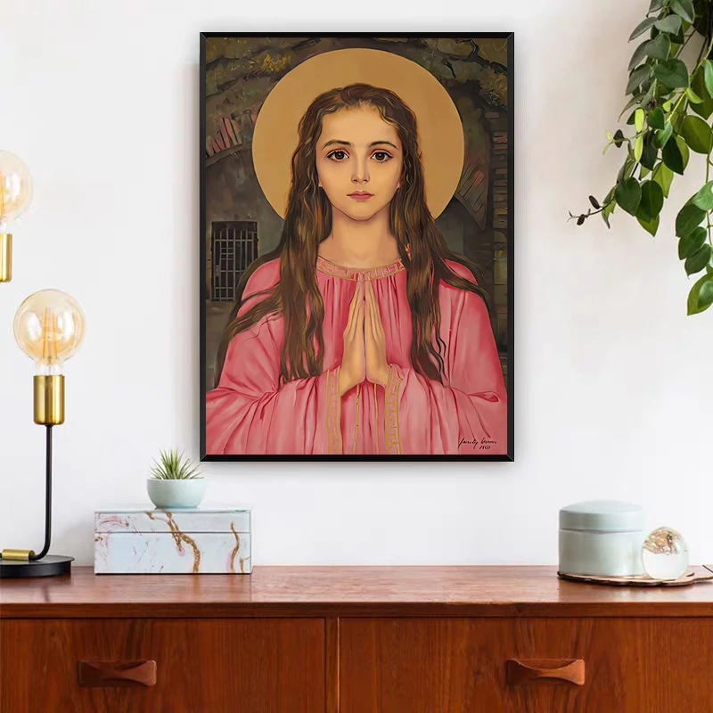 Saint Philomena Decorative Figures Vintage Decor Canvas Painting Wall Art Pictures For The Living Room Decoration Home Interior