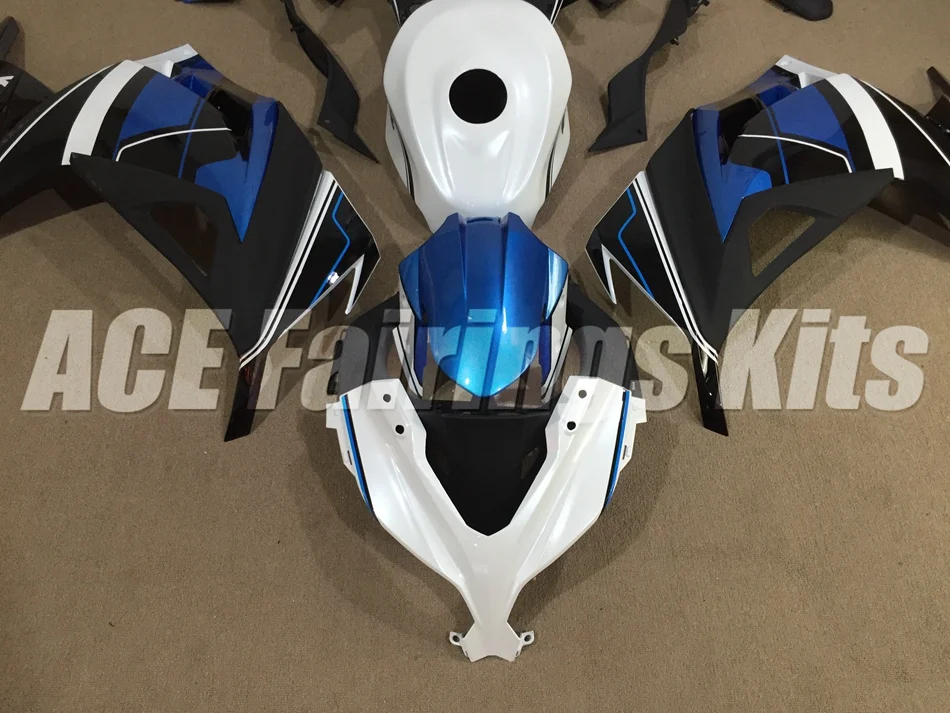 Топ ABS полный обтекатель для Kawasaki Ninja300 EX300 300R 2013 13 14 15 16 обтекатели комплект+ крышка бака Небесно-Голубой