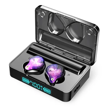 

Bluetooth 5.0 TWS Wireless Touch Control Earphones LED Power Display Waterproof 9D Stereo Sounds Auto Pairing Earbuds