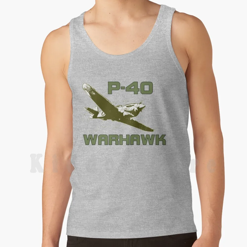 P-40 Warhawk Canotte Gilet Senza Maniche Fighter Pilot Aeronautica World War 2 Miltary World War Flying Tigers Ww2