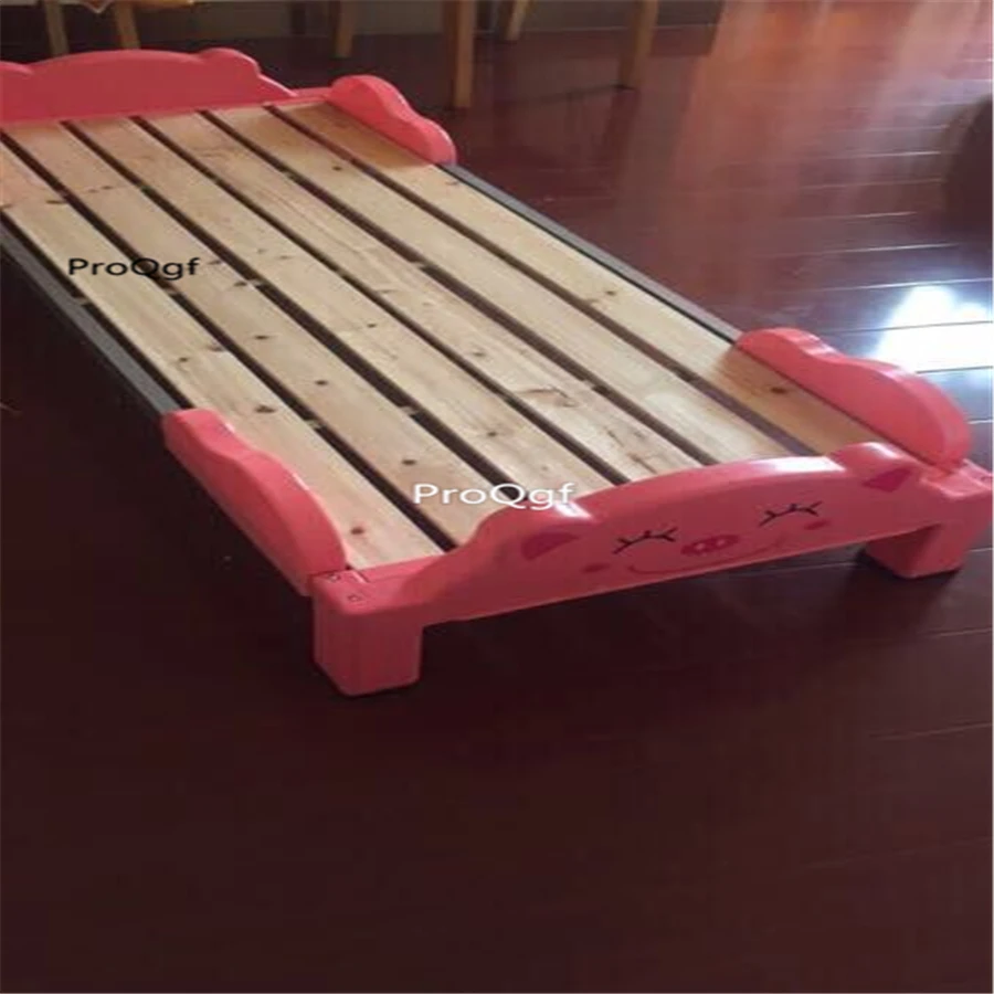 ProQgf 1Pcs A Set Children nursery school pink green yellow Bed only bed price