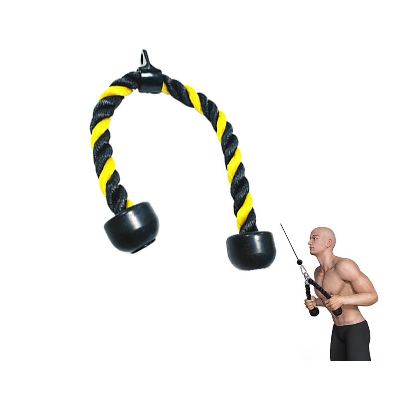 

Triceps Pull Down Rope Biceps Training Push Rope Cord Bodybuilding Heavy Duty Workout Home Gym Fitness Exercise Equipment