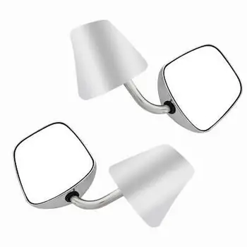 

Chrome Manual Side View Mirrors Left Right Pair Set For Chevy GMC Pickup Truck