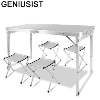 

Escrivaninha Picnic Pliante Dinning Set Tavolo Da Pranzo Kitchen Furniture Plegable Mesa De Jantar Folding Dining Room Table