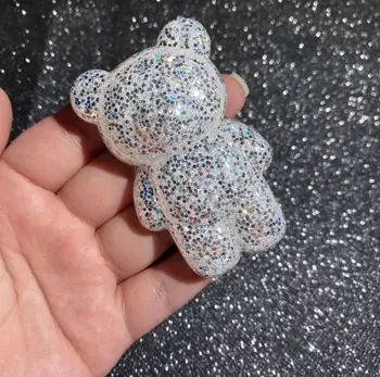 

Cute Bear Pendant Resin Casting Mold Bear Keychain Resin Mold Jewelry Making N58F