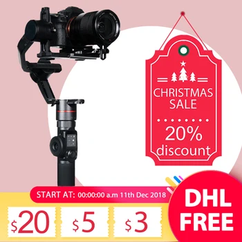 

FeiyuTech AK2000 AK2000s 3-Axis Camera Stabilizer Gimbal for DSLRs Sony Canon 5D Panasonic GH5 Nikon 2.8 kg Payload