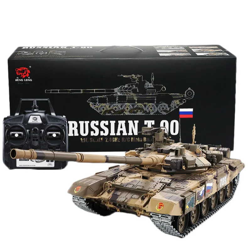 1:16 русский T90 основной боевой танк 2,4G модель дистанционного управления Танк со звуковым дымовым эффектом-металл Ultimate Edition Россия