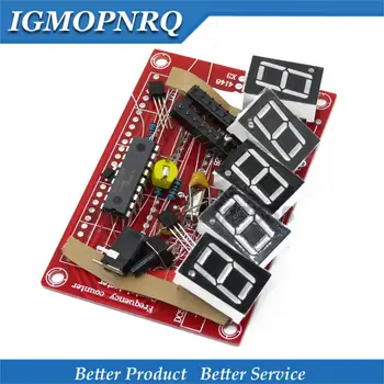 1lot DIY Kits RF 1Hz-50MHz Crystal Oscillator Frequency Counter Meter Digital LED tester meter 2 4ghz rf power meter active logarithmic detector high frequency field strength tester