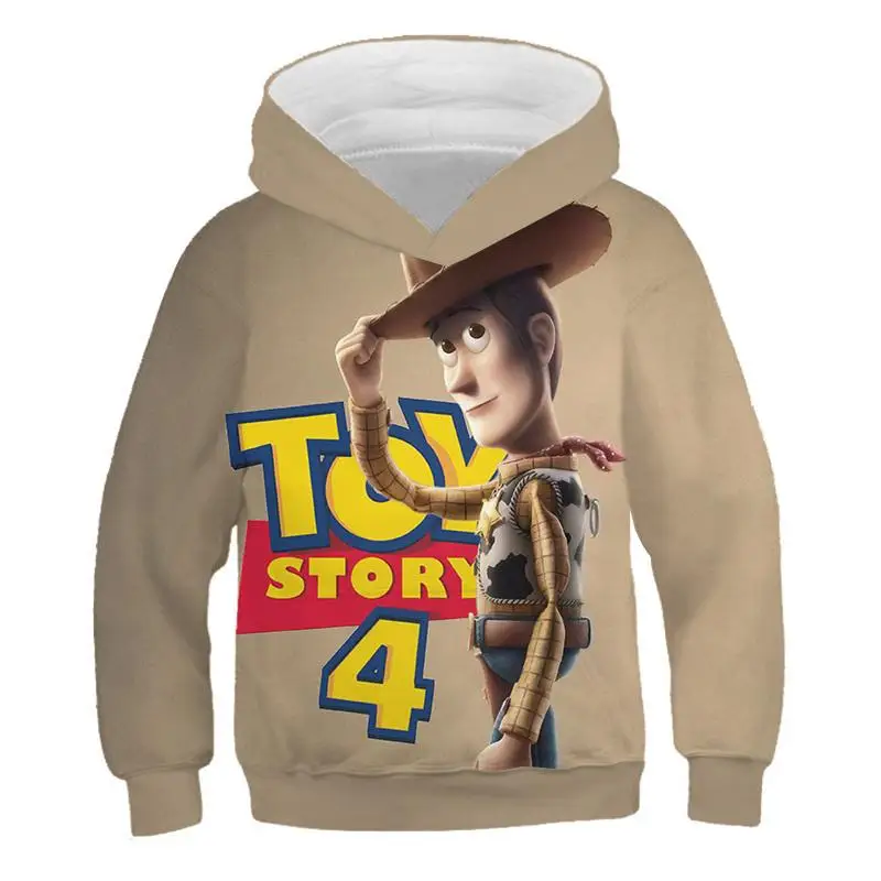 Новинка года; детская толстовка с объемным рисунком из мультфильма «Toy Story 4 Woody»; симпатичное худи с 3D принтом для мальчиков и девочек; детская одежда с героями мультфильмов; Толстовка