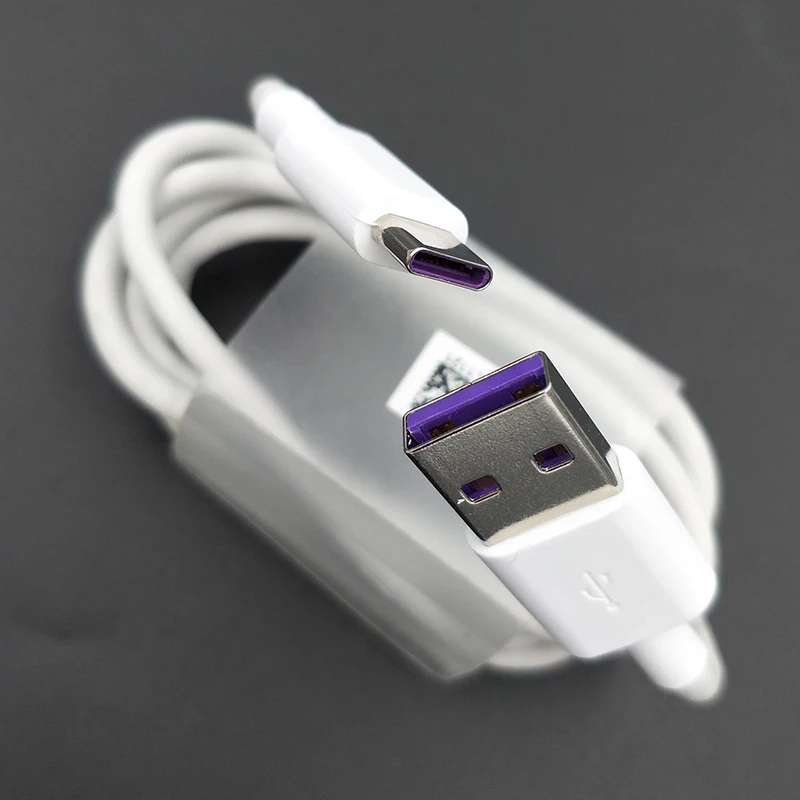 Huawei USB 5A type-C кабель Supercharge Быстрая зарядка линия даты 100 см для huawei P30 P20 Pro lite mate 9 10 Pro P10 Plus lite V10