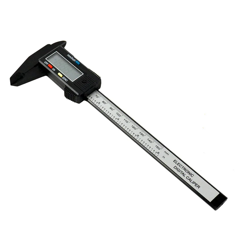 

Digital Caliper 6 inch LCD Electronic Carbon Fiber Vernier Caliper Micrometer Digital Ruler Gauge Measuring Tool 150mm 0.1mm