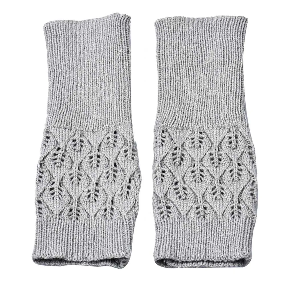 Осенне-зимние женские шерстяные гетры, зимние модные перчатки без пальцев, вязаные длинные перчатки с пуговицами, тактические перчатки Guantes