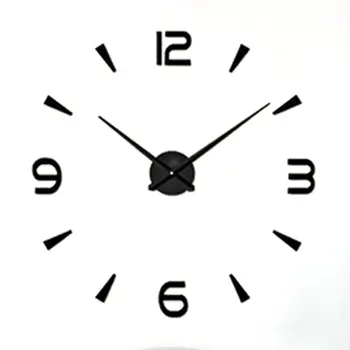 

Large size acrylic DIY fashion creative wall clock